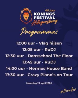 👑🎉 De line-up van KoningsFestival Hillegersberg 2026 is bekend! 🎉👑

Dit jaar pakken we weer groots uit in de Componistenwijk met lekkere beats van @rudj_13 , de gezellige meezingers van de @hermeshouseband_nl , spectaculaire dansoptredens by @the_floor_hillegersberg  én… 🔥 nieuw dit jaar: @crazypianos On Tour! 🎹
Het wordt een dag vol energie, meezingers, dans en vooral heel veel gezelligheid.
Hillegersberg kleurt oranje en jij wilt hier bij zijn! 🧡

Tag je vrienden met wie jij dit feest komt vieren 👇
#iLoveLex #KoningsFestivalHillegersberg #Koningsdag2025 #Hillegersberg